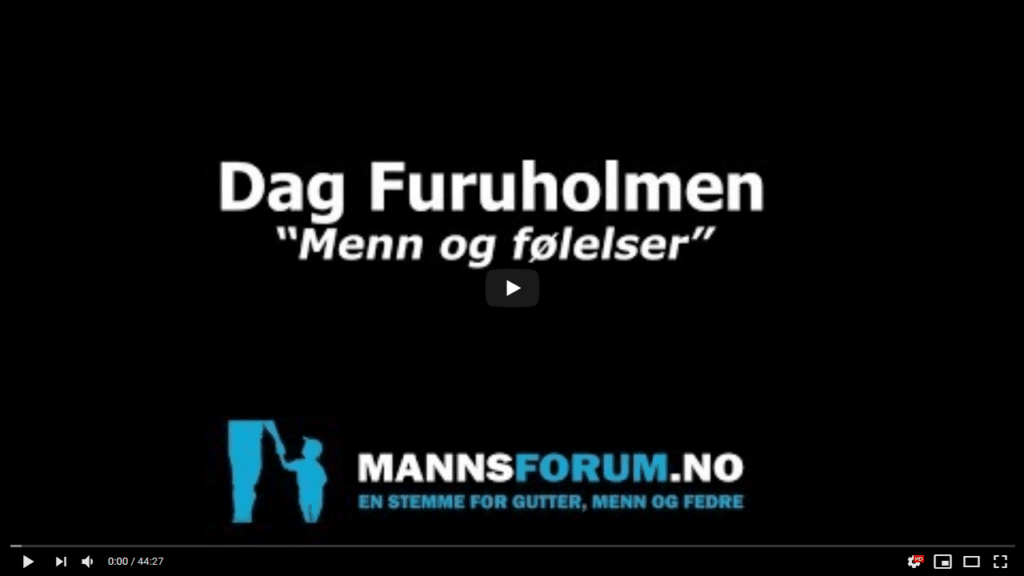 Dag Furuholmen - Menn og følelser