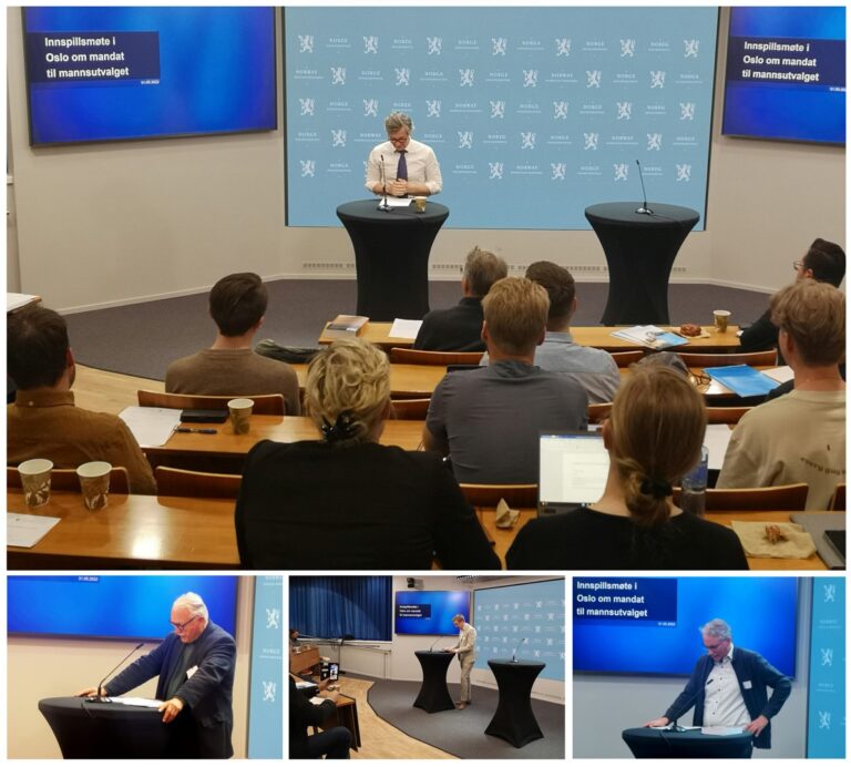 Innspillsmøte om mandat til mannsutvalget