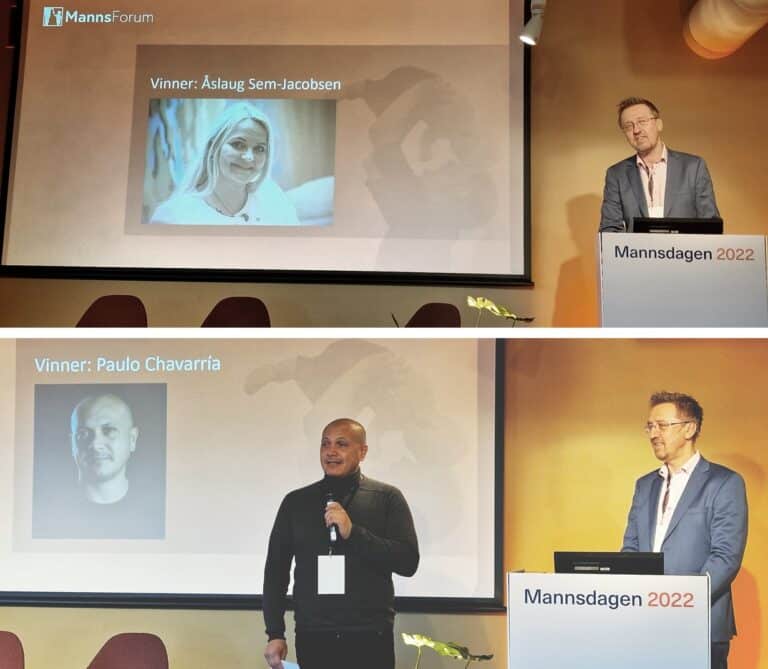 Utdeling av Mannsforums likestillingspriser i 2022