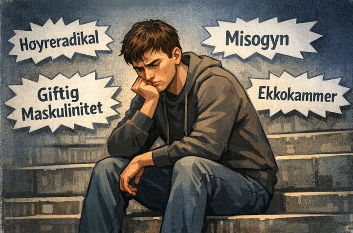 Merkelapper som motstandskraft. Illustrasjon: KI/MannsForum