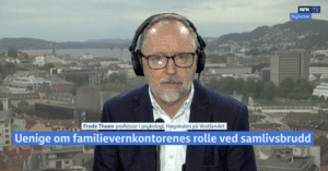 DEBATT: – I forbindelse med samlivsbrudd er det ikke uvanlig at mødre og fedre aktivt prøver å påvirke barna til å avvise den andre forelderen, skrev Frode Thuen i A-magasinet. Innlegget utløste en omfattende debatt om påvirkning, lojalitetskonflikter og foreldrefremmedgjøring.