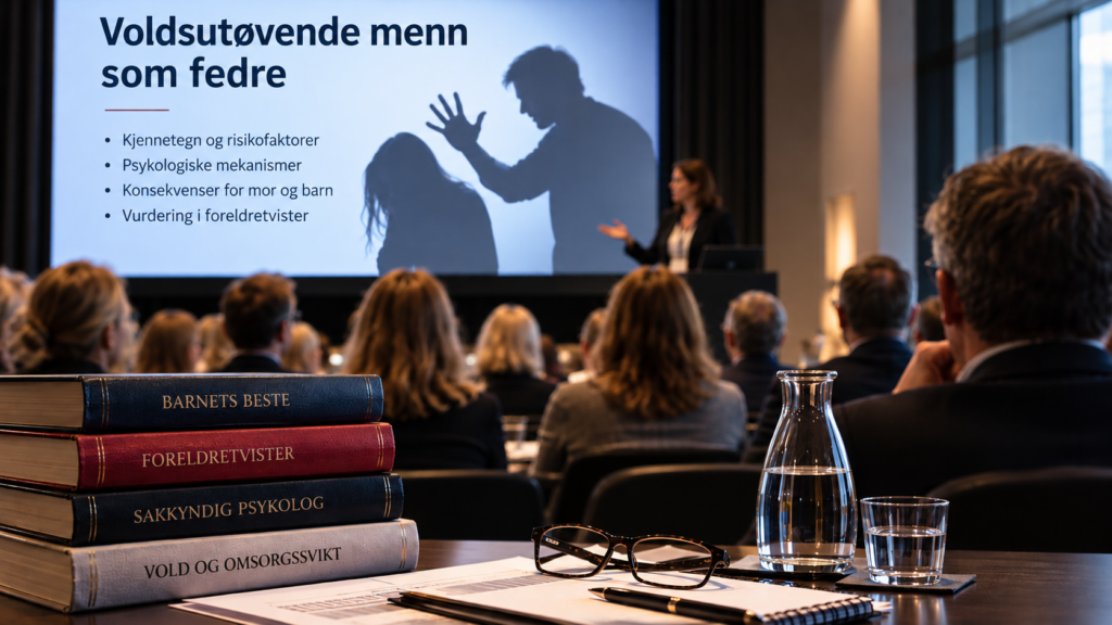 KJØNNSASYMMETRI: MannsForum reagerer på at FOSAPs konferanseprogram omtaler voldsutsatte mødre og voldsutøvende fedre, men ikke de motsatte perspektivene. Organisasjonen ber regjeringen følge opp risikoen for at kjønnsstereotypier påvirker sakkyndiges vurderinger i foreldretvister. KI-generert illustrasjon.